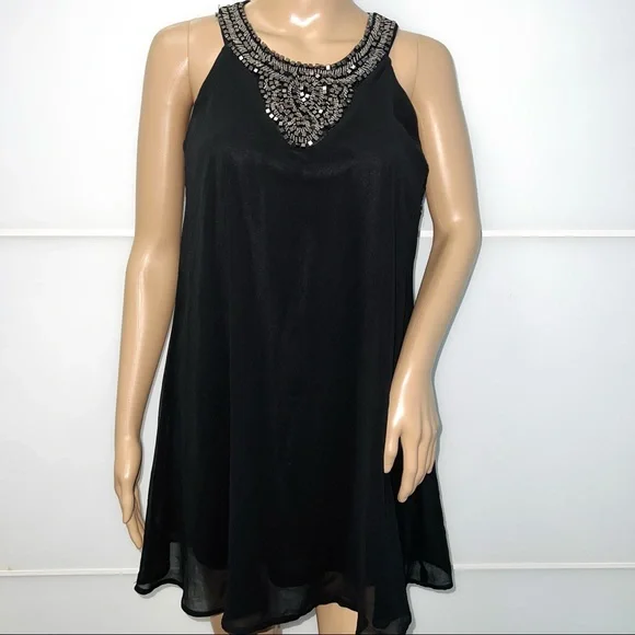 Black Beaded Dress Black Beaded Dress